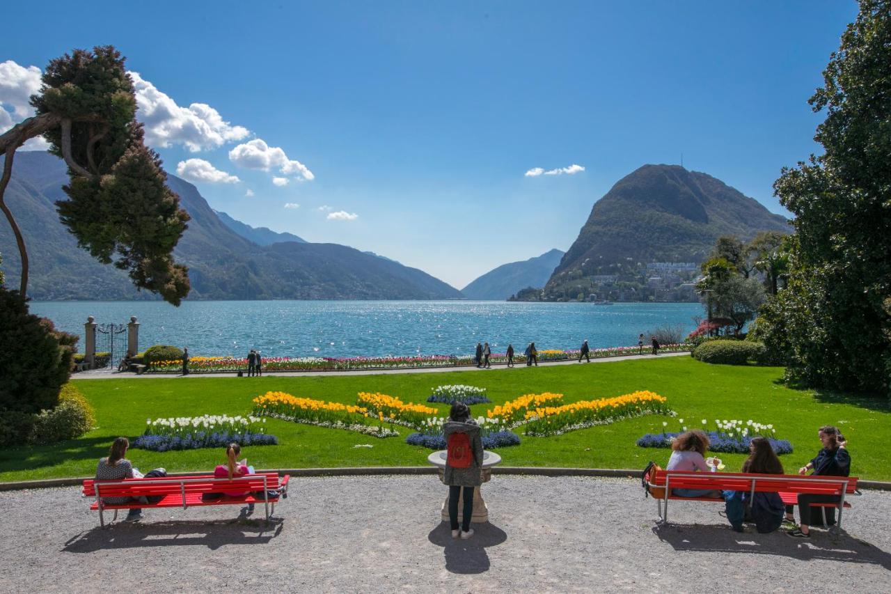 Apartamento Residenza Parco Carona Lugano Exterior foto